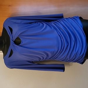 Womens Jennifer Lopez Blouse With 3/4 Length Sleeves